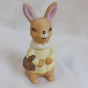 Vintage Bunny Figurine ROC Porcelain Easter Decor